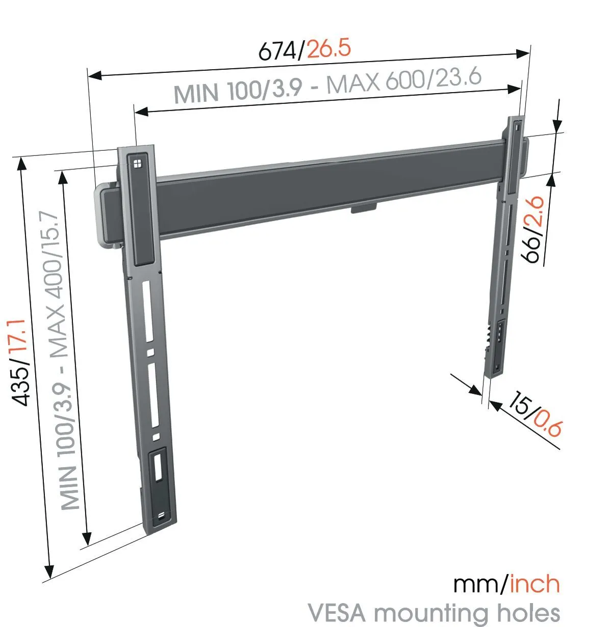 Vogels TVM 5605 Fixed TV Wall Mount