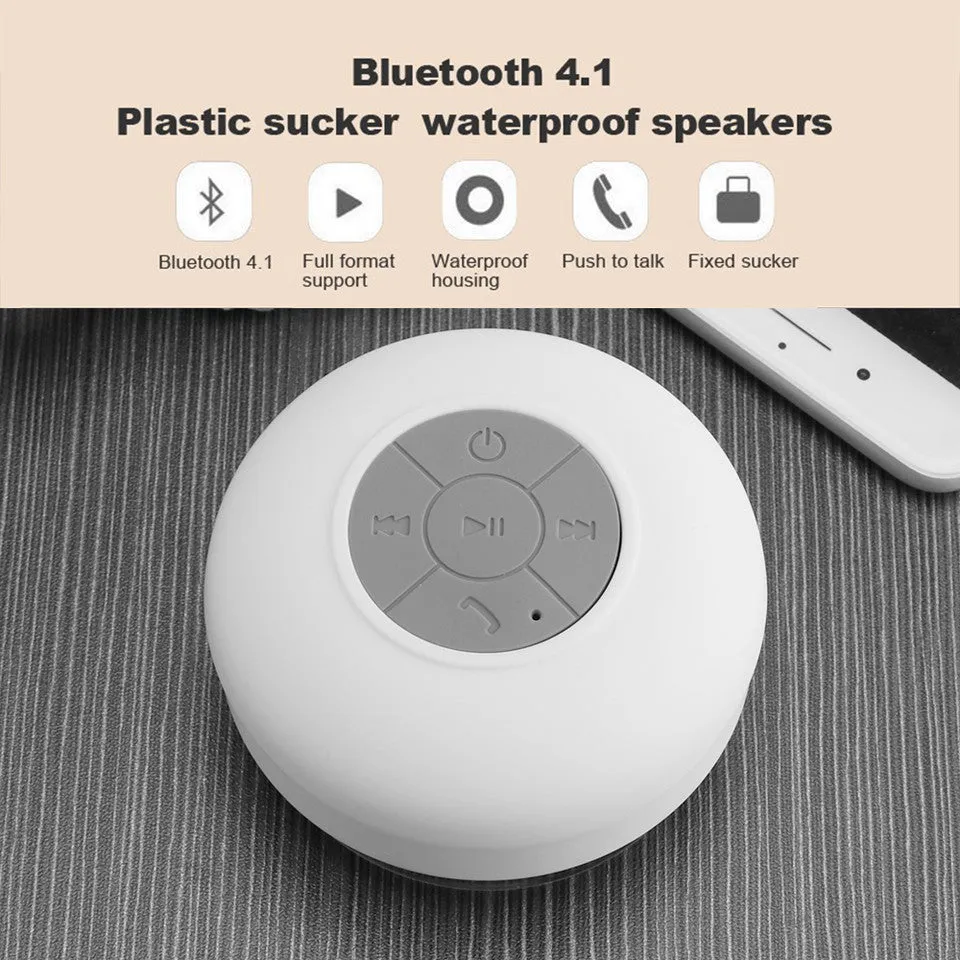 Water Resistant Bluetooth Speakers with Mic