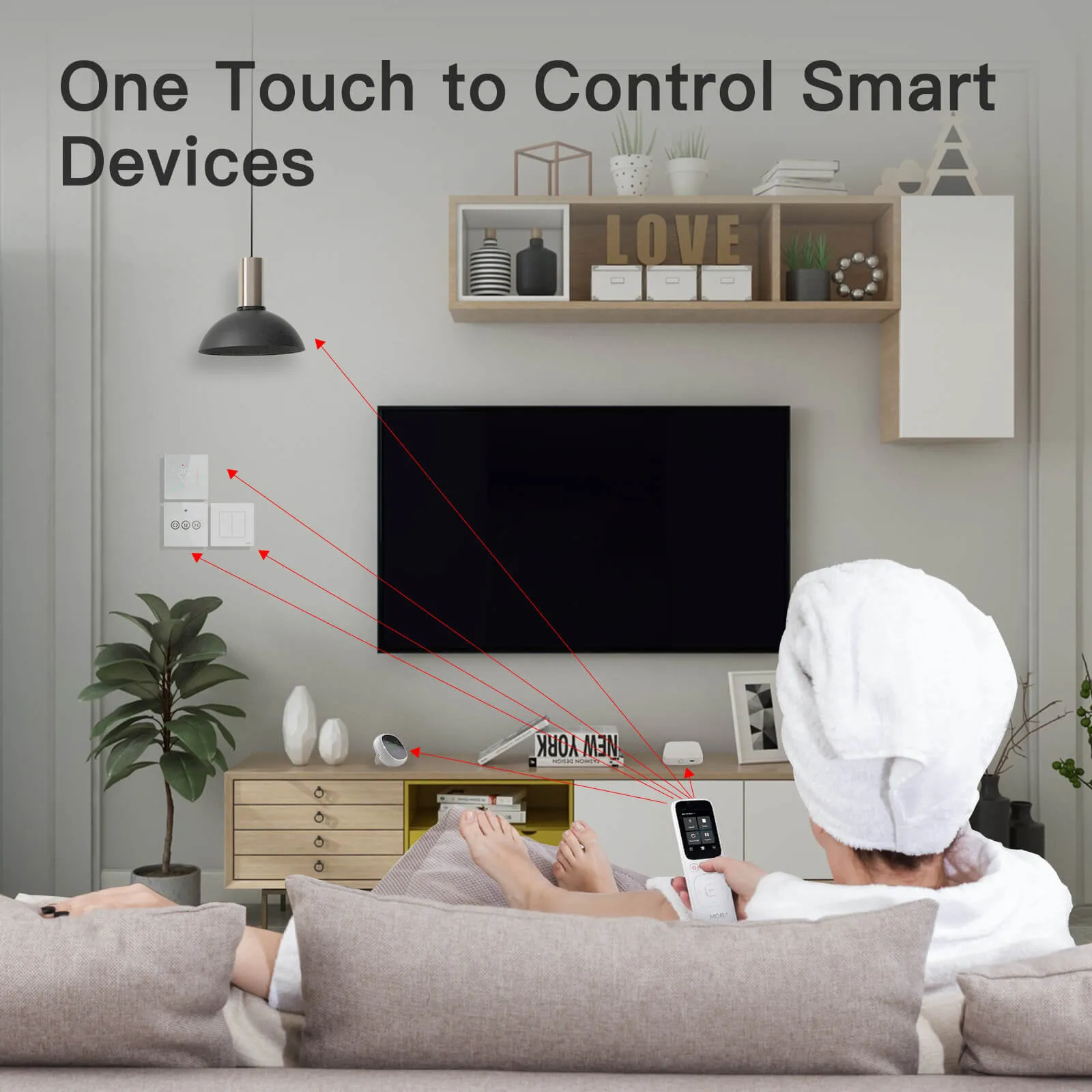 Wifi Tuya Smart Central Control Panel Wireless Touch Screen Handheld IR Remote Controller For Home Appliance