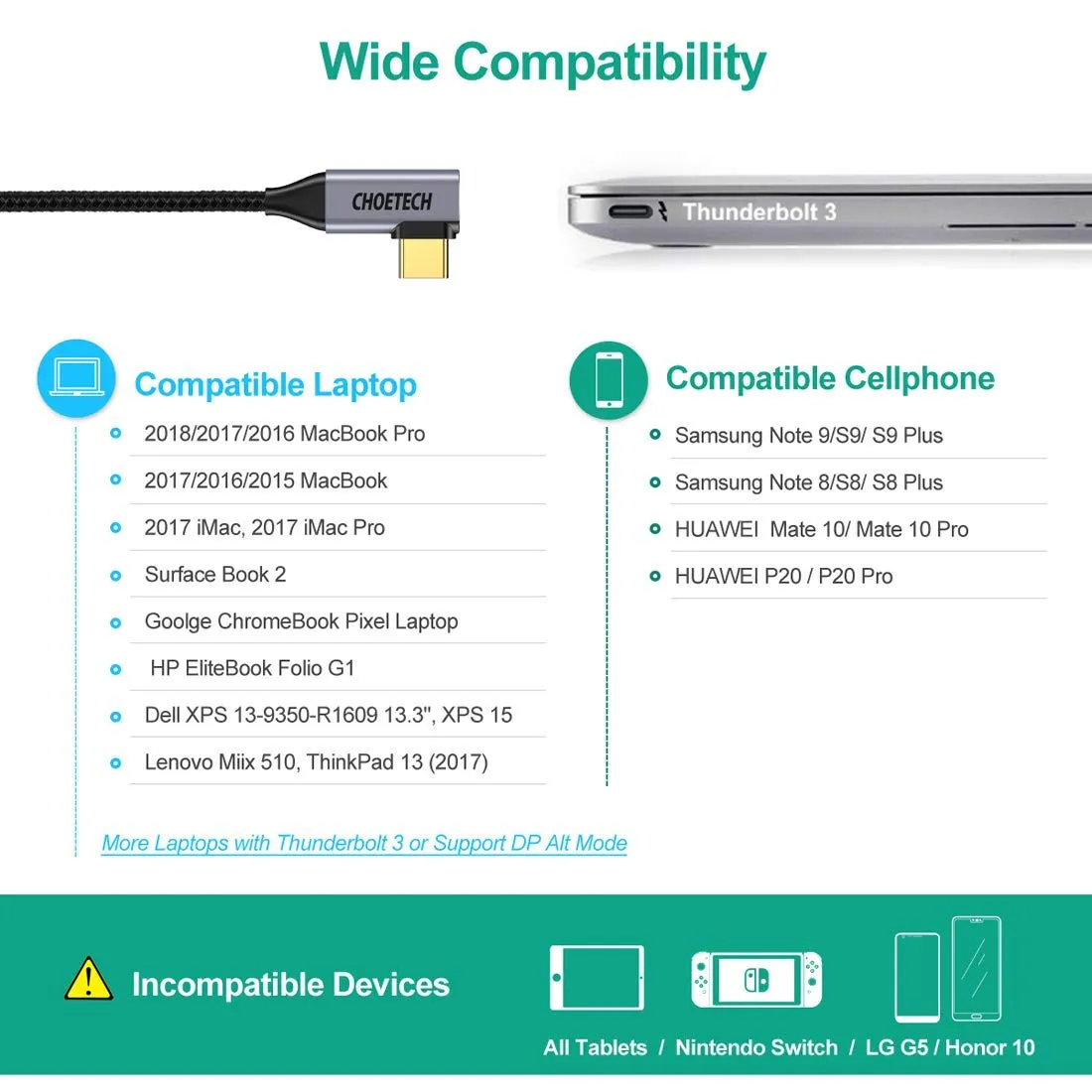 XCH-1803 USB C to HDMI Braided Cable 4K@60Hz