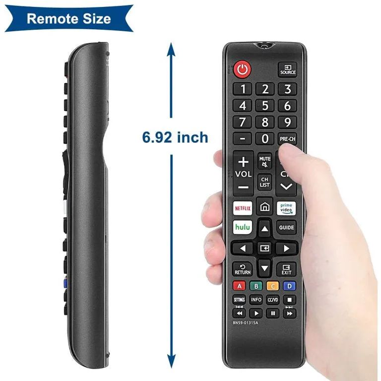 Xtrasaver BN59-01315A Universal Remote Control for All Samsung TV Remote LCD LED QLED SUHD UHD HDTV Curved Plasma 4K 3D Smart TVs, with Shortcuts for Netflix, Smart Hub