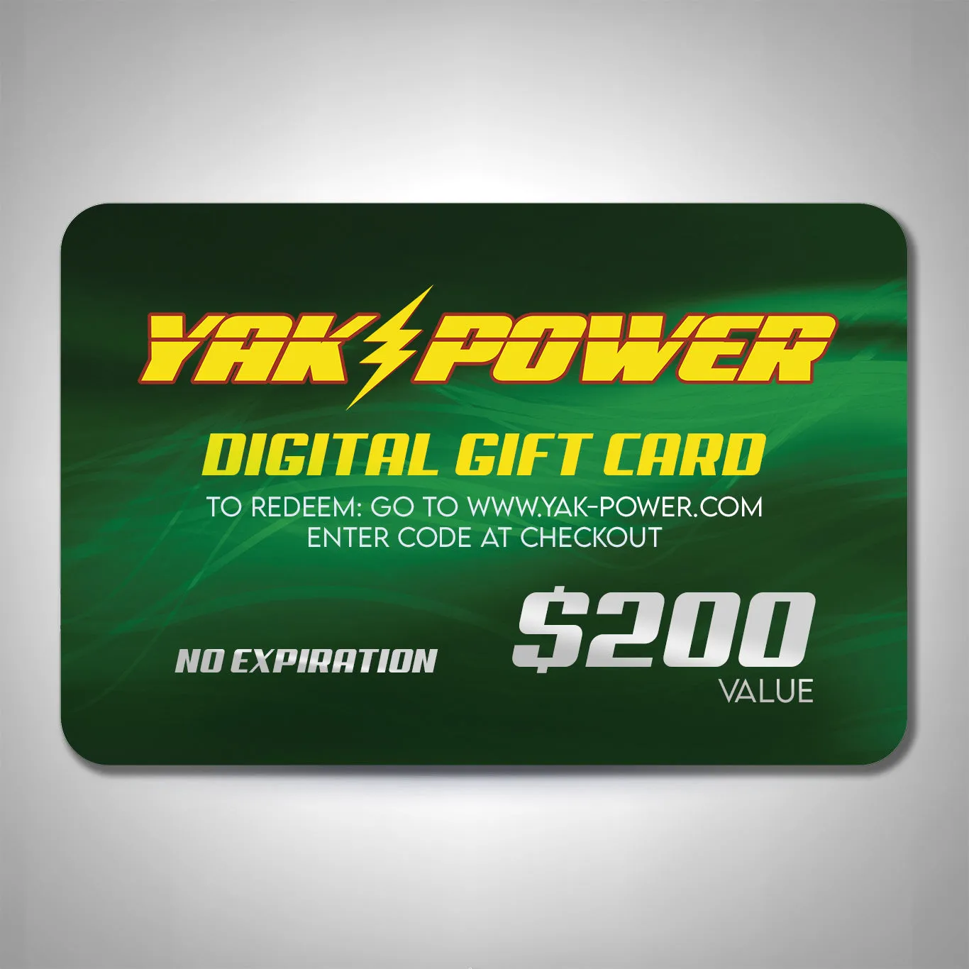 Yak Power Digital Gift Cards